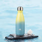 Insulated Water Bottles,12 oz Double Wall Stainless Steel Vacumm Metal Flask for Sports Travel,Sandy Beach