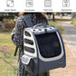 Dog Backpack, Ventilated Pet Hiking Backpack Travel Bag, Airline Approved Cat Backpack for Travel, Hiking, Outdoor Use(Gray)