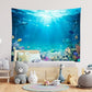 Loccor Underwater World Tapestry Blue Ocean Wall Hanging Under the Sea Coral Reef Wall Tapestry 179x98 Inches Tropical Fish Tank Undersea Tapestries Marine Wall Art for Bedroom Living Room Dorm Decor