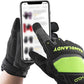 HANDLANDY Mens Work Gloves Touch screen, Utility Mechanic Gloves, Flexible Breathable Fit- Padded Knuckles & Palm