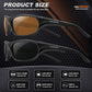Polarized Sports Sunglasses for Men,TR90 Unbreakable Frame Sunglasses for Fishing Driving Cycling UV400 Protection