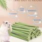 Bissap 50PCS Rabbit Chew Sticks, Natural Papaya Stems Bunny Chews Treats for Rabbits Hamsters Chinchillas Guinea Pigs Small Animals Organic Molar Chewing Snack
