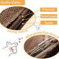 Cat Tunnel for Indoor Cats, 51×12 inch Foldable Big Cat Tunnel, Brown Suede Pet Tunnels with Two Peepholes and a Bubble Ball