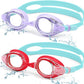Aegend 2 Pack Kids Goggles, Swimming Goggles for Kids Age 4-16 Boys and Girls Youth, Anti-Fog Waterproof Anti-UV Pool Goggles