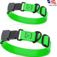 Dogline Biothane Waterproof Dog Collar with Herm Sprenger Black Stainless Steel Quick Release Buckle – Heavy Duty Tactical Durable Collar for Dogs – Comfortable and Safe Pet Collar W3/4" L12-19 Green