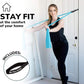 7Ft Long Resistance Bands for Stretching - Resistance Bands Set with Door Anchor - Exercise Bands Including Carry Pouch, E-Book & App - Latex-Free Workout Bands