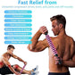 Muscle Roller Stick, Yoga Massage Roller Bar Fitness Beauty Tool for Athletes Relief Leg Back Pain (Pink)