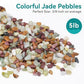 5lbs Pebbles for Indoor Plants, 3/8 Inch Small Rocks for Potted Plants, Succulents, Vase Fillers, Cactus Planters, Bird Bath, Fountain, Outdoor Garden Landscaping