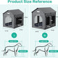 Large Indoor Dog House Dog Kennel Bed Mat with Cushion for Small Medium Large Dogs Cats, Winter Warm Cat Nest Puppy Cave Sofa Pet Products Easy Assembly, 27.6 * 21.3 Inches