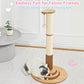 Made4Pets Cat Scratching Post Premium Sisal Cat Scratcher Kitten Toys for Indoor Kittens 33.6" Tall Cat Tower Scratch Post Cat Tree Wooden Interactive Ball Track Cat Toy with Hanging Ball, Beige
