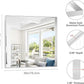 Silver Bathroom Mirror, 30x30 Inch Rectangular Framed Mirror, Large Wall Mounted Bathroom Vanity Mirror Over Sink for Bedroom,Restroom, Living Room, Hangs Vertically or Horizontally