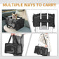 ‌Petsfit Airline Approved Pet Carrier for Small Dogs & Cats, 19x9x12 TSA Approved Carrier, with Removable Dual-Sided Padding (2-Way Placement) - Fits Under Most Airplane Seats, Escape Proof (Black)