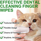 ALIVO Dental Teeth Cleaning Wipes for Dogs & Cats, Remove Bad Breath by Removing No-Rinse Dog Finger Toothbrush, Disposable Gentle Cleaning Pet Dental Care Wipes, 50pc
