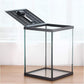 crapelles Black Small Vertical Insect GlassTerrarium, 7.8x7.8x10.8'' Reptile Tank, for Tarantula Larvae Caterpillar Frog Snail Spider Hermit Crab Habitat Container House Cricket Breeding Box
