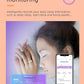 Ladies Smart Ring for Women Health Ring Blood Pressure Heart Rate Monitor Sleep Tracker Fitness Tracker Calories Step Counter Pedometer Gesture Control Waterproof Compatible with iOS Android Phones