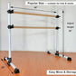4 Ft Portable Wood Ballet Barre Ballet Bar Dance Barre Freestanding with Carry Bag