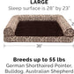 Furhaven Orthopedic Dog Bed for Large/Medium Dogs w/ Removable Bolsters & Washable Cover, For Dogs Up to 55 lbs - Plush & Southwest Kilim Woven Decor Sofa - Desert Brown, Large