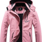 MOERDENG Women's Waterproof Ski Jacket Warm Winter Coat Outdoor Windbreaker Hiking Snowboarding Jacket