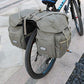 FANWU 50L Bike Panniers Bicycle Commuting Bag Waterproof Saddle Bags with Rain Cover for Bicycle Rear Rack Carrier, Support for Width Less Than 7 inches Bike Rack