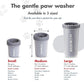 Dexas Medium MudBuster Portable Dog Paw Washer, Light Gray - Premium Quality Pet Supplies and Dog Accessories - Cleansing, Self Cleaning, Silicone - 6x6x6 Inches, 0.308 kg, 1 Count