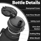 OLDLEY 25 oz Water Bottle, Motivational Water Bottle with Time Marker, Sports Water Bottle With Strap, Leakproof & BPA Free Large Water Bottles for School, Gym, Travel, Outdoor, Tritan,Black
