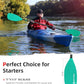 Abahub Adjustable Kayak Paddle 210-230 cm/ 230-250 cm Floating Kayaking Oars Boating Oars Canoeing Oars Black