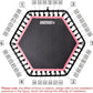 ONETWOFIT 48" Silent Mini Trampoline with Adjustable Handle Bar Fitness Trampoline Bungee Rebounder Jumping Cardio Trainer Workout for Adults