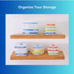 Collapsible Silicone Food Storage Containers, BPA Free, Microwave, Freezer and Dishwasher Safe, Lunch, Meal Prep, Travel, Space-Saving