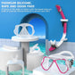 Greatever Dry Snorkel Set,Panoramic Wide View,Anti-Fog Scuba Diving Mask,Professional Snorkeling Gear