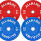 Colored Olympic Weight Plates, 2-inch Rubber Bumper Plate Set for Home Gym Barbell Weight Lifting and Strength Training