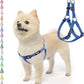 PUPTECK No Pull Dog Harness Soft Adjustable Basic Nylon Step in Puppy Vest Outdoor Walking with ID Tag, Reflecive Navy Blue, S