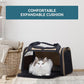 PETSFIT Pet Carrier for Cat, Small Dogs, Dog Carrier Airline Approved, TSA Approved Soft Cat Carrier for Travel, Small Animal Carrier for Pets Under 12 Lbs, Khaki