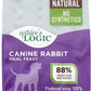 Nature's Logic Dry Dog Food - 100% Natural - No Synthetics - For All Ages, Sizes, Breeds - Free From Common Allergens, High Protein - Rabbit Meal Feast, 4.4lbs