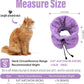 Cat Recovery Collar, Soft Adjustable Cone for Cats and Kittens, Lightweight Waterproof Elizabethan Collar for After-Surgery Care, Prevent Licking and Scratching, Neck Protector for Pets（Purple,S）