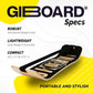 GIBBON SlackBoard - GiBoard Balance Board Kids & Adults - Slackline Balance Trainer - Slack Board Core Workout Equipment Home Gym Training - Standing Desk Exercise - Yoga, Agility, Pilates & More