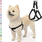 PUPTECK No Pull Dog Harness Soft Adjustable Basic Nylon Step in Puppy Vest Outdoor Walking with ID Tag, Reflecive Black, S