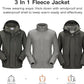 CAMEL CROWN Men's Ski Jacket 3 in 1 Waterproof Winter Jacket Snow Jacket Windproof Hooded with Inner Warm Fleece Coat