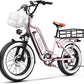 1500W Electric Bike for Adults,48V 20/60Ah Removable Battery Max Range 80Miles & 30MPH Electric Bicycle,20''×4" Fat Tire Ebike,Adult Electric Bicycles for Commute Beach Snow,E-Bike UL Certified