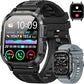 Smart Watch for Men Fitness Tracker: Make/Answer Call Military Smart Watches for Men Digital Mens Watches Running Waterproof Smartwatch Android Phones iPhone Samsung Compatible Heart Rate Monitor
