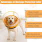 Inflatable Dog Cone Collar with Enhanced Anti-Licking, Soft Neck Donut for Dogs Cats, Recovery Pet Cone Collar After Surgery for Large Medium Small Dogs (Yellow Flower, Medium+)