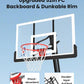 IGL Basketball Hoop Outdoor with 52 Inch Shatterproof Backboard, 10FT Height Portable Basketball Hoop Outdoor, Adjustable Basketball Goal System