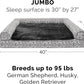 Furhaven Orthopedic Dog Bed for Large Dogs w/ Removable Bolsters & Washable Cover, For Dogs Up to 95 lbs - Plush & Southwest Kilim Woven Decor Sofa - Boulder Gray, Jumbo/XL
