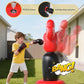 QPAU 360° Rotatable Kids Punching Bag - 64" Boxing Bag with 4 Targets & Kids Boxing Gloves, Inflatable Punching Bags with Hand Pump, Karate Taekwondo Training Gift Boys Girls
