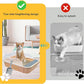 Open Cat Litter Box with High Side,Anti-Splashing Cats Litters Pan,Kitten Toilet with Litter Sifting Scoop,Semi-Enclosed Removable Kittens Litter for Boxes Easy to Clean No Odork(Khaki)
