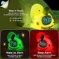 Alarm Clock for Kids with Night Light, Sleep Training Clock Time to Wake Clock, Rechargeable Silicone Light for Bedroom, Perfect Sleep Companion for Boys Girls, Green Elephant