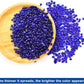 WAYBER Glass Stones, 1Lb/460g Irregular Sea Glass Pebbles Non-Toxic Artificial Gemstones for Gem Display/Vase Filler/Terrarium Flowerpot Aquarium Turtle Tank Decoration, Deep Blue