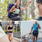Running Belt Fanny Pack, Running Waist Pack for Women & Men USA Patented Hands-Free Reflective Runner Pouch Belt Fitness Workout Bag No-Bounce Adjustable Sport Travel Fanny Pack Cell (Black)