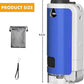 Portable Handheld Mini Microscope for Kids, 100x-250x Zoom with LED Lights, Alloy Pocket Microscope for Boys & Girls, Educational Science Kit (Blue)