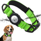 TagME Airtag Dog Collar,Waterproof Reflective Pet Collar with Airtag Holder,Soft Padded and Double D-Rings for Medium Dogs,Green