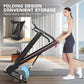 Treadmill with Desk Workstation & Adjustable Height, 300 LBS Weight Capacity, Folding Treadmill with 3 Level Incline, Bluetooth Speaker & App, Portable 2.5HP Walking Pad with Desktop for Home Office